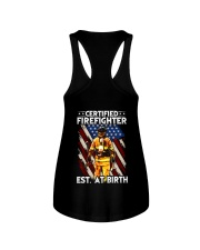 Firefighter Est AT Birth Ladies Flowy Tank thumbnail