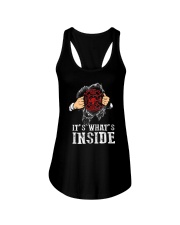 It's What's Inside Ladies Flowy Tank tile