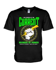 Electrician Keeper Of The Current V-Neck T-Shirt thumbnail