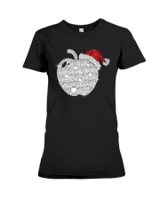 Apple Teacher Shirt Premium Fit Ladies Tee tile