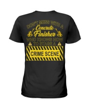 Don't Mess With A Concrete Finisher Ladies T-Shirt thumbnail