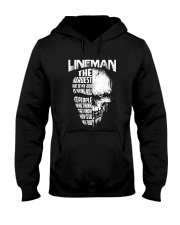Lineman Nice To People Know How To Do My Job Hooded Sweatshirt front