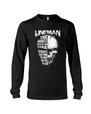 Lineman Nice To People Know How To Do My Job Long Sleeve Tee thumbnail