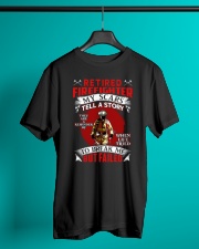 Retired Firefighter My scars tell a story Classic T-Shirt lifestyle-mens-crewneck-front-3