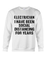 Electrician Social Distancing Crewneck Sweatshirt thumbnail