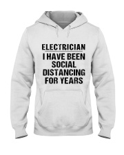 Electrician Social Distancing Hooded Sweatshirt thumbnail