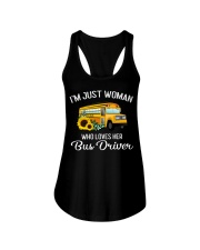I'm Just Woman Who Loves Her Bus Driver Ladies Flowy Tank thumbnail