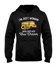 I'm Just Woman Who Loves Her Bus Driver Hooded Sweatshirt thumbnail