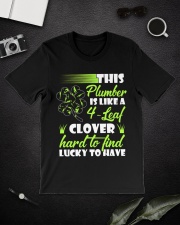 This Plumber Is Like 4-Leaf Clover Classic T-Shirt lifestyle-mens-crewneck-front-16