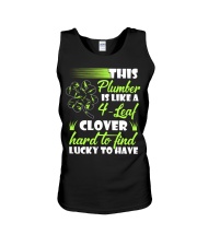 This Plumber Is Like 4-Leaf Clover Unisex Tank thumbnail