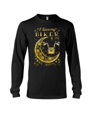 I Love My Biker To Ther Moon And Back Long Sleeve Tee thumbnail