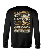 Electrician All Kinds Of Trouble Crewneck Sweatshirt thumbnail
