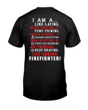 Life Saving Firefighter Classic T-Shirt back