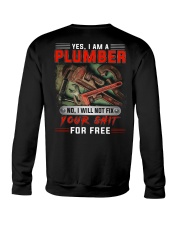 Plumber I Will Not Fix Your Shit Crewneck Sweatshirt thumbnail