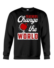Teacher Change The Gorld Crewneck Sweatshirt thumbnail