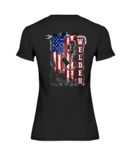 Flag Welder Tee Premium Fit Ladies Tee thumbnail