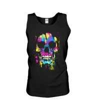 Skull Color Shirt Unisex Tank thumbnail