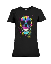 Skull Color Shirt Premium Fit Ladies Tee thumbnail