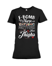 F-bomb Nurse Tattoos Premium Fit Ladies Tee tile