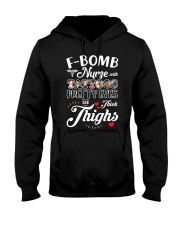 F-bomb Nurse Tattoos Hooded Sweatshirt tile