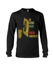 In Jesus Name I Finish Concrete Long Sleeve Tee tile