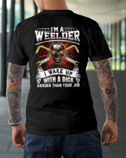 I'm A Welder I Wake Up With A Dick Classic T-Shirt lifestyle-mens-crewneck-back-3