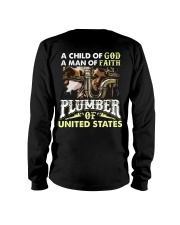 Plumber A Child Of God A Man Of Faith Long Sleeve Tee thumbnail
