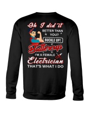 Female Electrician That's What I Do Crewneck Sweatshirt thumbnail