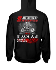 Yelling I'm A Biker That's How We Talk Hooded Sweatshirt thumbnail
