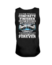 The Title Concrete Finisher Canot Be Inherited Unisex Tank tile