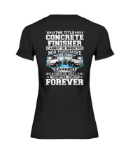 The Title Concrete Finisher Canot Be Inherited Premium Fit Ladies Tee tile