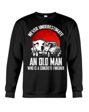 Concrete Finisher Old Man Crewneck Sweatshirt thumbnail