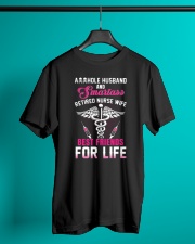 Asshole Husband And Smartass Nurse Wife Best Classic T-Shirt lifestyle-mens-crewneck-front-3