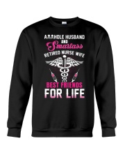 Asshole Husband And Smartass Nurse Wife Best Crewneck Sweatshirt thumbnail