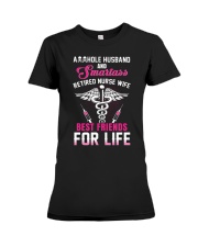 Asshole Husband And Smartass Nurse Wife Best Premium Fit Ladies Tee thumbnail