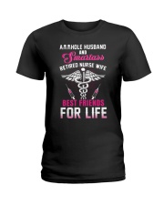 Asshole Husband And Smartass Nurse Wife Best Ladies T-Shirt thumbnail