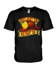 You Light'em We Fight'em V-Neck T-Shirt tile