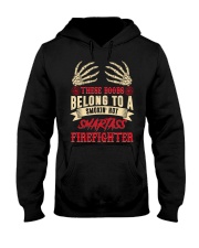 Belong To A Smokin' To Smartass Firefighter Hooded Sweatshirt thumbnail