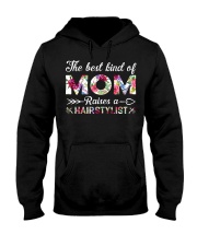 The Best King Of Mom Raises A Hair Stylist Hooded Sweatshirt thumbnail