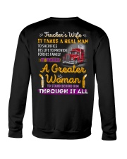 Trucker's Wife A Greater Woman Crewneck Sweatshirt thumbnail