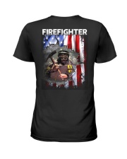 Firefighter Flag Ladies T-Shirt thumbnail