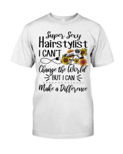 Super Sexy Hairtylist I Can't Change The World Premium Fit Mens Tee thumbnail
