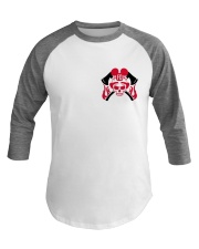 Firefighter Skull Baseball Tee thumbnail