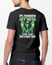 Plumber You Are Paying Me Classic T-Shirt lifestyle-mens-crewneck-back-5