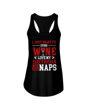 Drink Wine Love My Eletrician Ladies Flowy Tank thumbnail