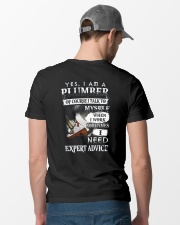 Plumber Expert Advice Classic T-Shirt lifestyle-mens-crewneck-back-6