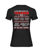 You know you're a teacher when Premium Fit Ladies Tee thumbnail