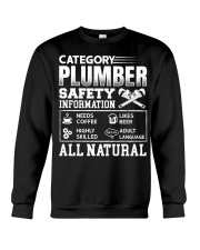 Category Plumber Safety Information Needs Coffee L Crewneck Sweatshirt thumbnail