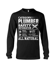 Category Plumber Safety Information Needs Coffee L Long Sleeve Tee thumbnail