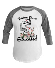 Tatto Nurse Inked Educated Baseball Tee thumbnail